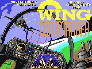 Wing Commander title screen for Commodore 64